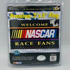 Welcome NASCAR Race Fans 3x5 Premium Flag – Official Licensed BSI Products